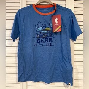 Cotopaxi Blue and Orange Graphic Tee